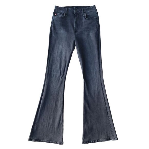 Hudson Black Heidi Rogue High-Rise Flare Nebula Jeans - Picture 8 of 16